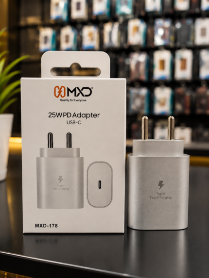25W Fast Charger USB-C PD Adapter – 25W Fast Charging Power Delivery Type-C Mobile Charger