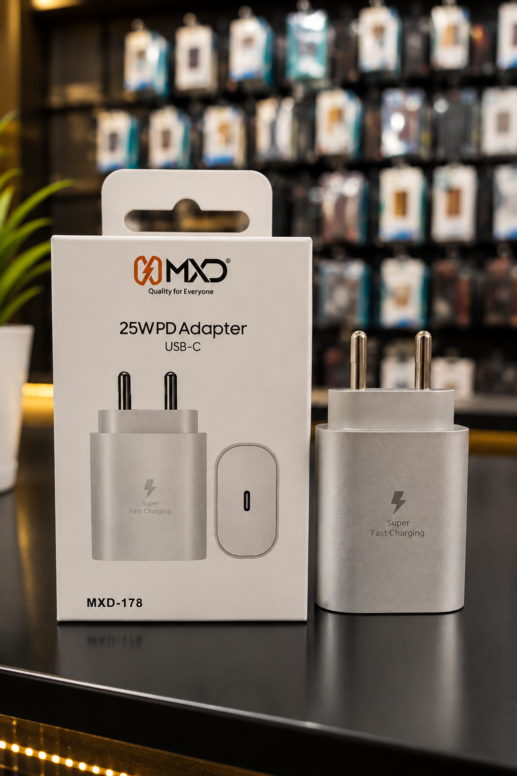 25W Fast Charger USB-C PD Adapter – 25W Fast Charging Power Delivery Type-C Mobile Charger
