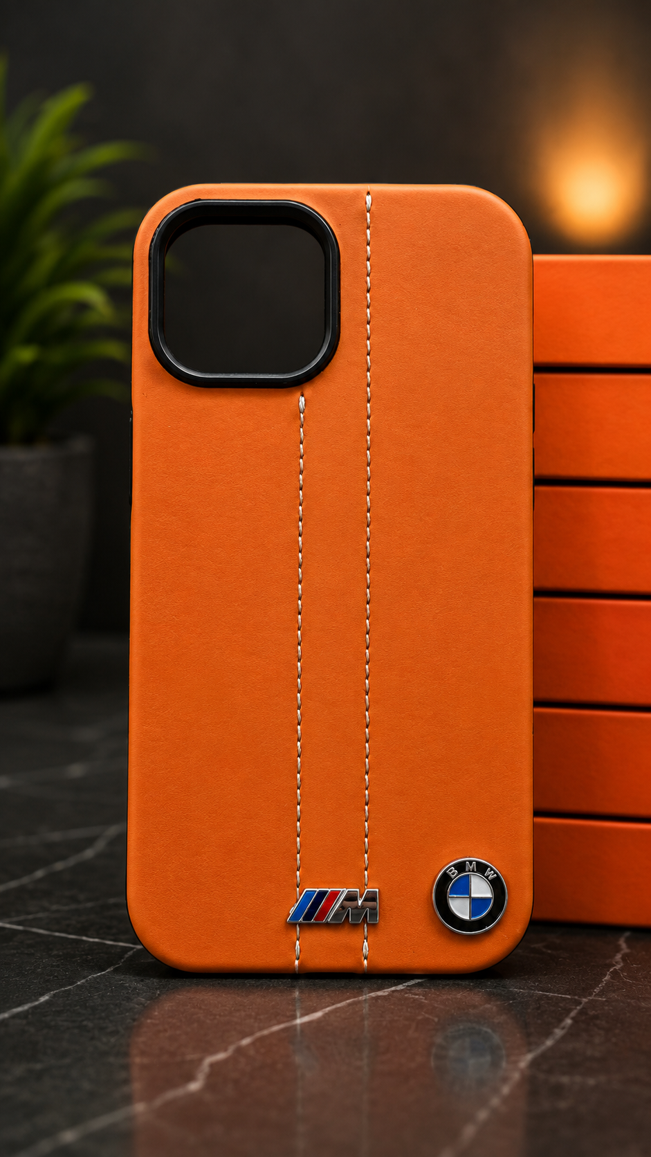 Phone 15 Leather Cover – BMW M Style Premium Case