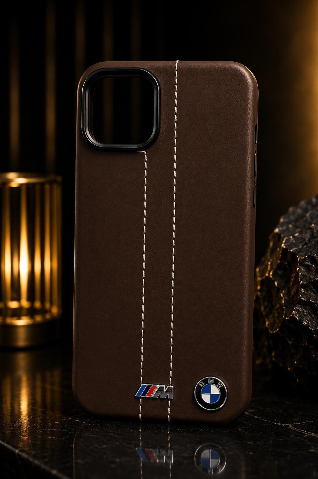 iPhone 13 Leather Cover | Premium BMW M Style Case - Image 4