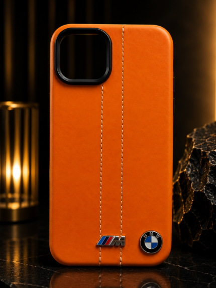 iPhone 13 Leather Cover | Premium BMW M Style Case