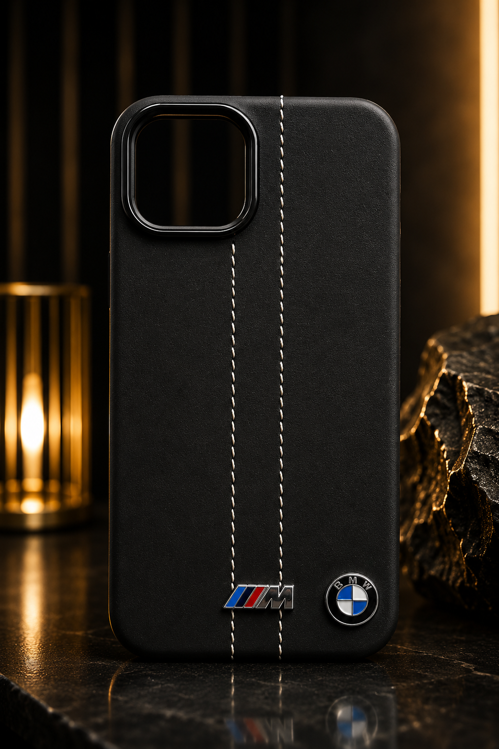iPhone 13 Leather Cover | Premium BMW M Style Case - Image 2