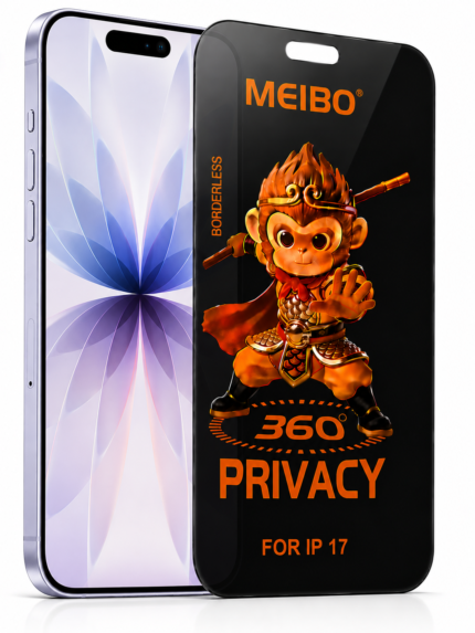 iPhone 17 360° Privacy Borderless Glass – Anti Spy 9H Tempered Glass