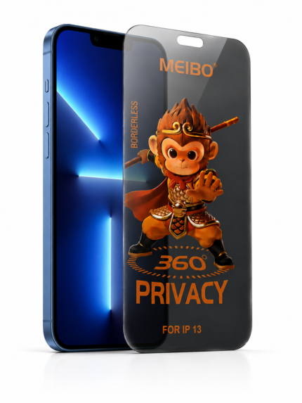 iPhone 13 360° Privacy Borderless Glass – Anti Spy 9H Tempered Glass