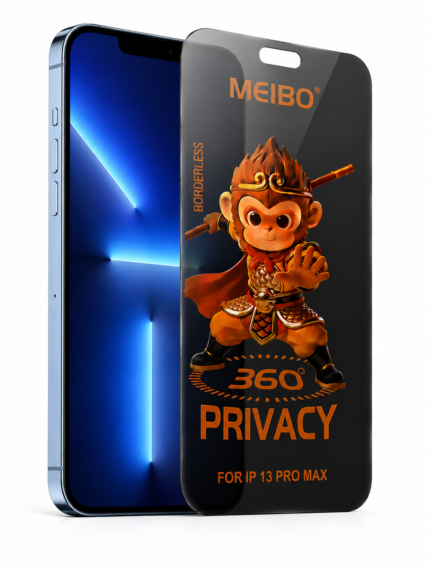 iPhone 13 Pro Max 360° Privacy Borderless Glass – Anti Spy 9H Tempered Glass