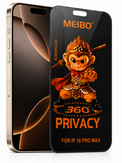 iPhone 16 Pro Max 360° Privacy Borderless Glass – Anti Spy 9H Tempered Glass